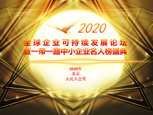 全球企业可持续发展论坛 暨一带一路中小企业名人榜盛典